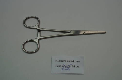 Kleszcze zaciskowe Pean proste 14 cm (2).JPG