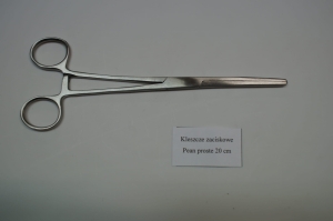 Kleszcze zaciskowe Pean proste 20 cm