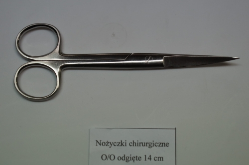 Nożyczki chirurgiczne OO odgięte 14 cm (1).JPG