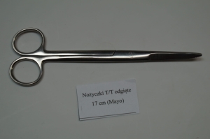 Nożyczki Mayo T/T odgięte 17 cm