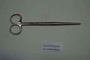 Nożyczki Metzenbaum T/T proste 18 cm